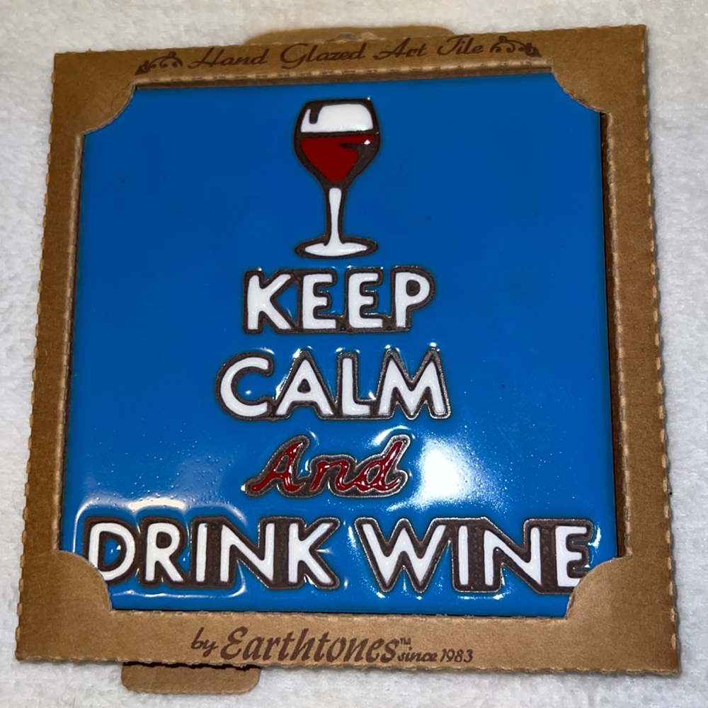 Hand glazed made in the USA trivet/wall decor by hand in hand designs Tucson AZ